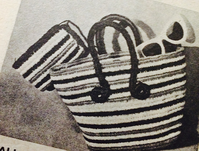 Striped Bag and Purse