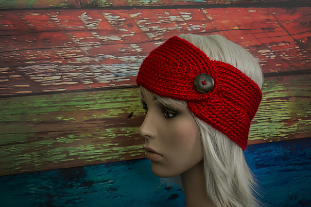 Easy and Pretty Headband with Button
