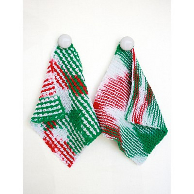 Holidays Dishcloth knit or crochet