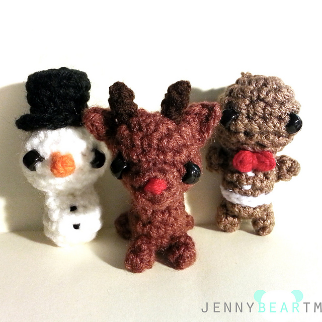 Christmas Amigurumi Ornaments (Set of 3)