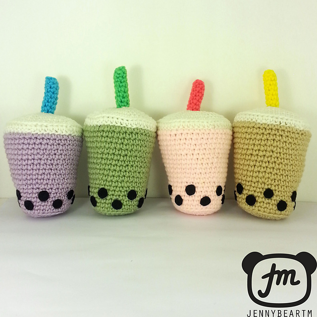 Boba Milk Tea Amigurumi Plush