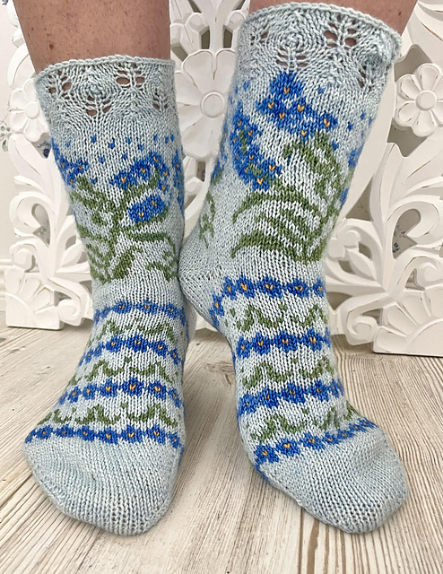Forget me not Sock