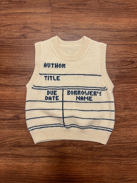 Library Card Vest