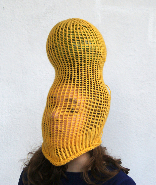 "Acrylic, watermelon. Yellow."