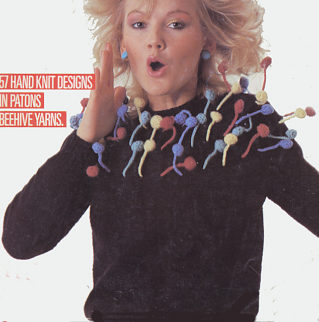 Sweater with Crochet Bobbles
