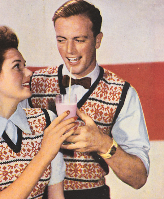 Fair Isle Pullovers for Two