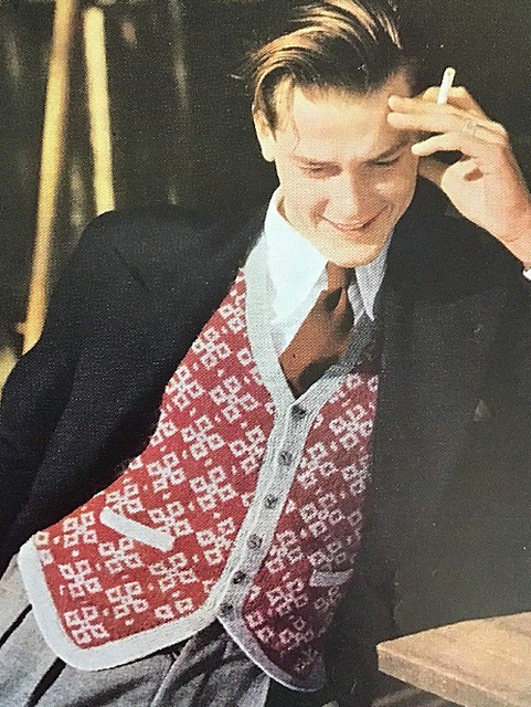 Diamond Pattern Fronted Waistcoat