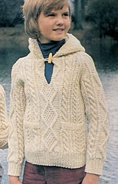Hooded Aran Jacket