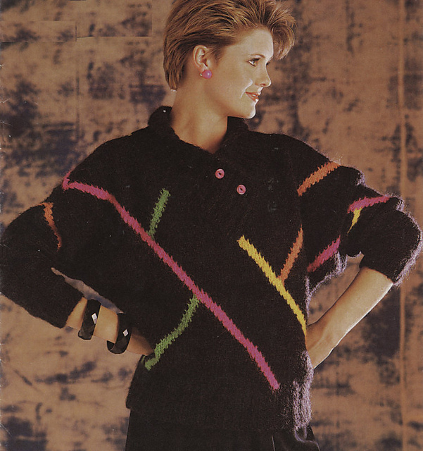 Abstract Colour Pattern Sweater