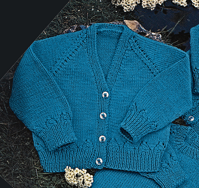 Double Knitting Cardigan with V Neck