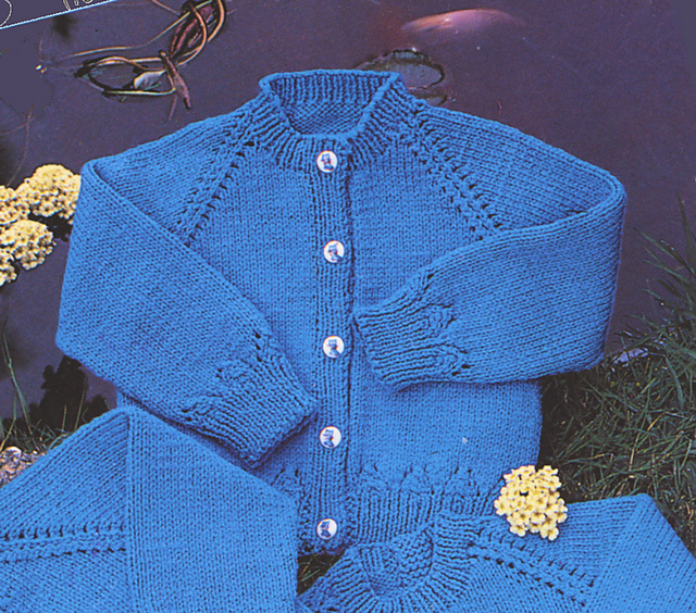 4 Ply Cardigan with High Neck