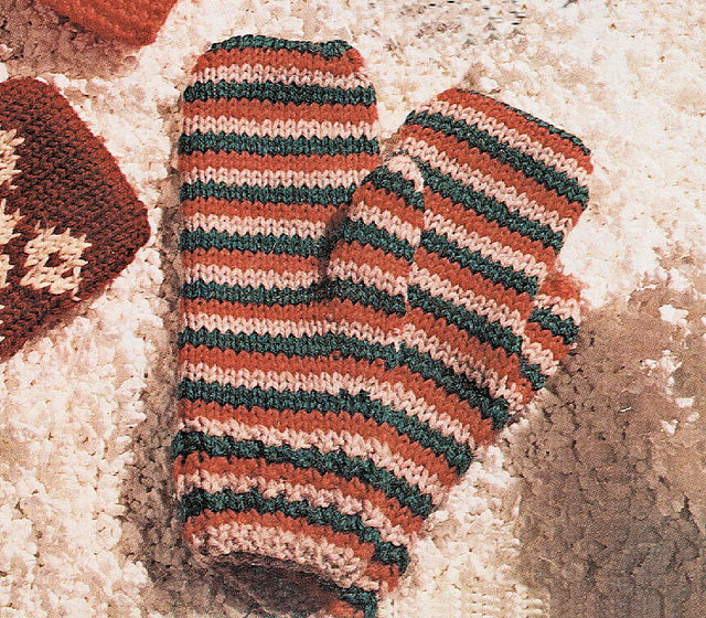 Striped Mitts
