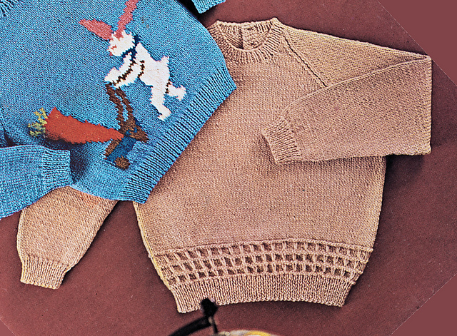 Sweater with Pattern Border - DK