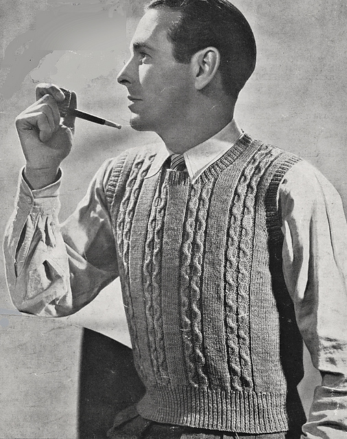 Man's Sleeveless Pull-over