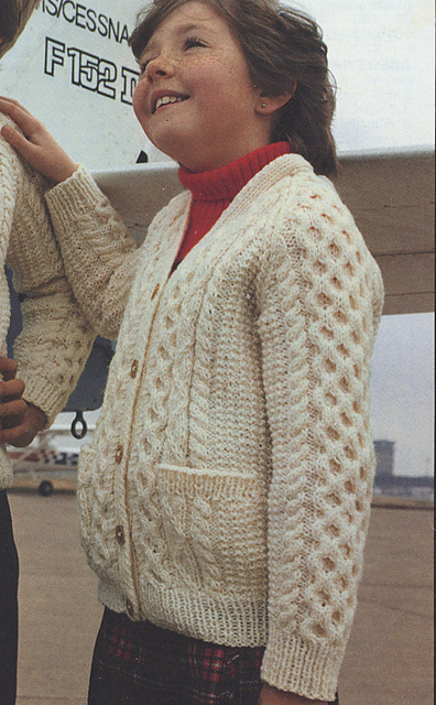 Child's Aran Cardigan