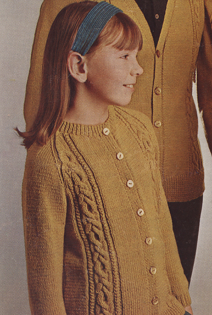 Family Cardigan with High Neck