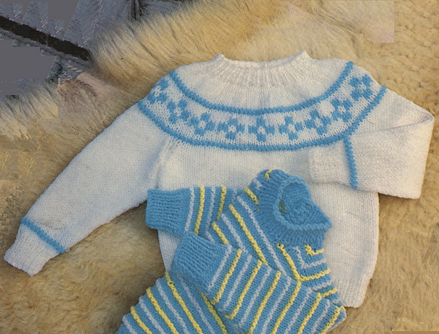 DK Sweater with Fair Isle Yoke