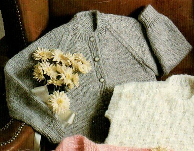 Girl's Crew Neck Cardigan