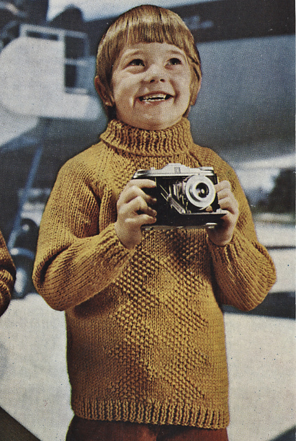 Sweater with Polo Neck