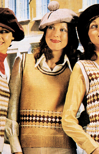 Top with Fair Isle Stripe