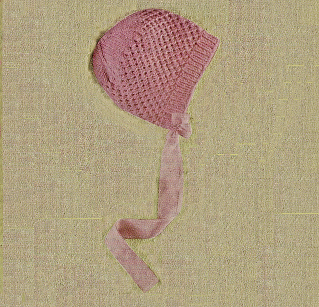 Pink Pram Set: Bonnet