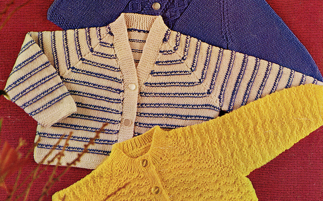 Cardigan with Contrast Stripe
