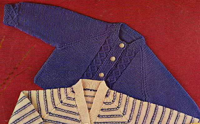 Cardigan with Moss Stitch Borders