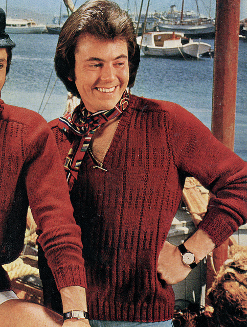 Man's Sweater with V Neck
