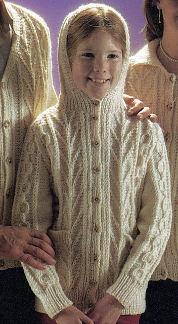 Aran Jacket with Hood