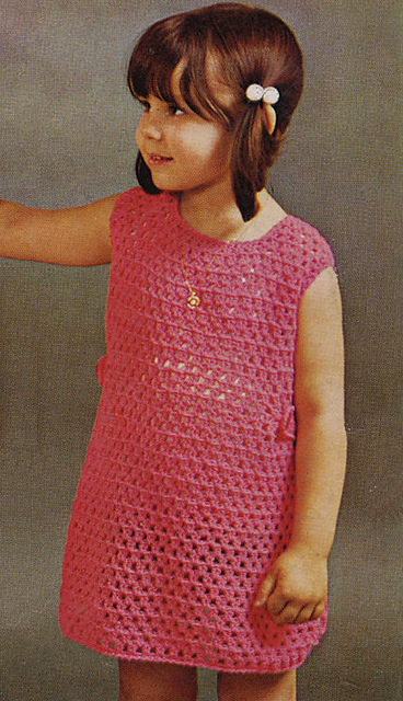 Crochet Dress with Half Belt