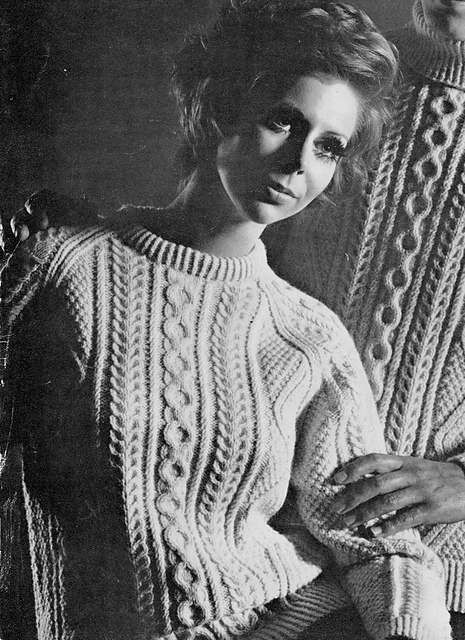 Crew Neck Aran Sweater
