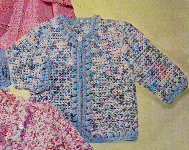 Blue Crochet Coat