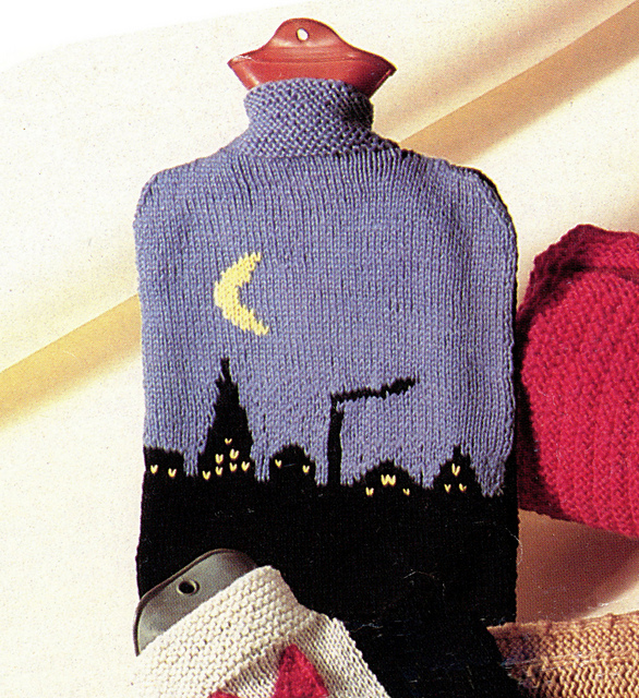 Night Scene Hot Water Bottle Cover
