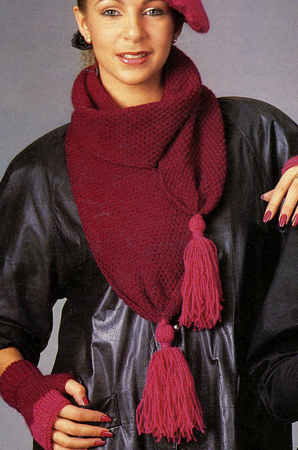 Double Moss Stitch Scarf