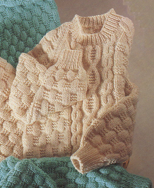 Aran Knitting Sweater