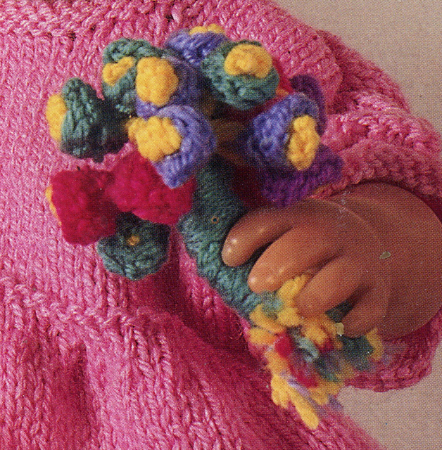 Girls Outfit Knitted Flowers