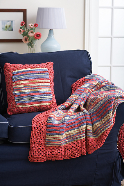 Stripes and Squares Blanket