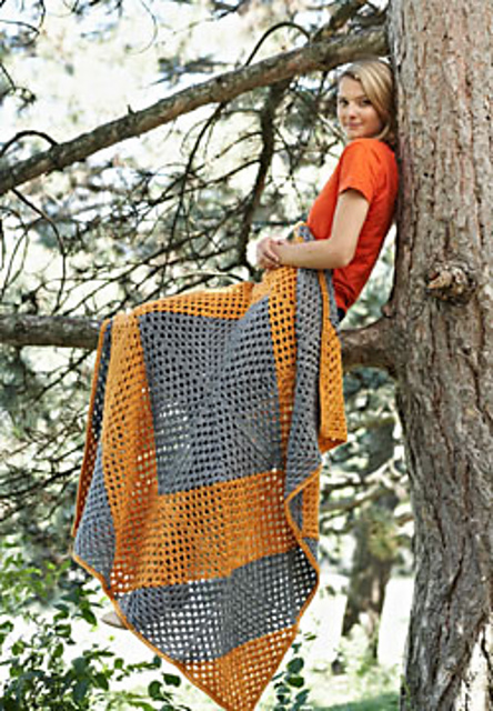 Half 'n Half Granny Blanket