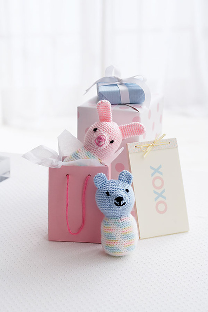 Bunny and Bear Rattles