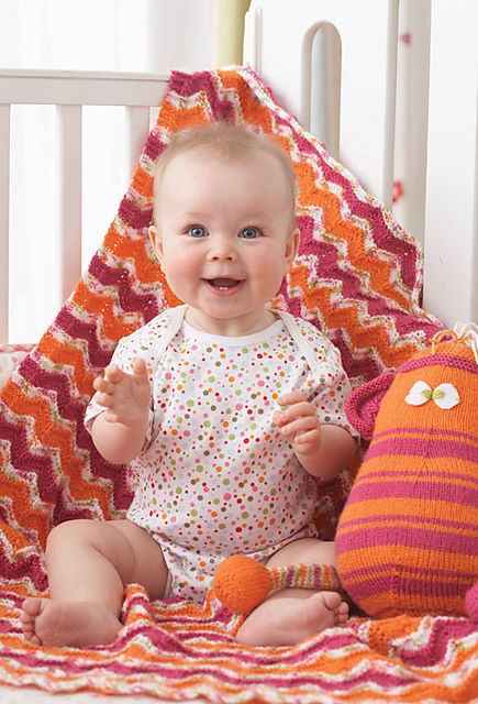 Zig-Zag Baby Knit Blanket