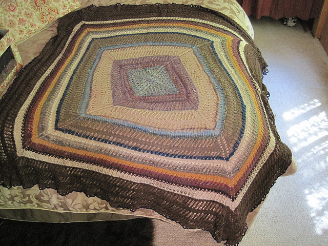 Purse Stitch Square Shawl