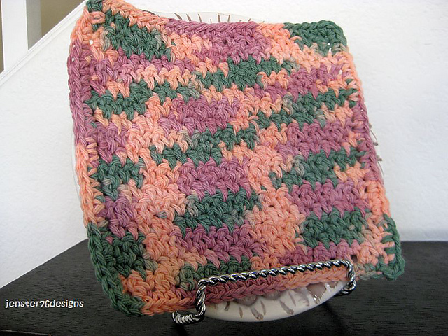 Easy Griddle Stitch Dishcloth