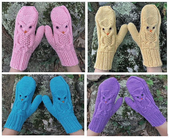 Parliament of Owls Mittens