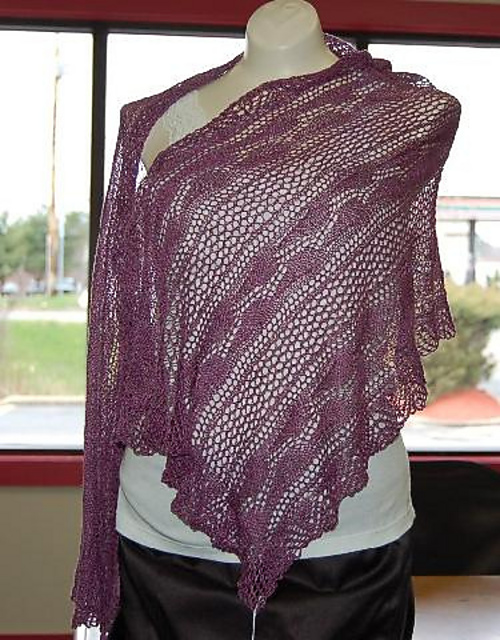 Pure Silk Lacey Scarf