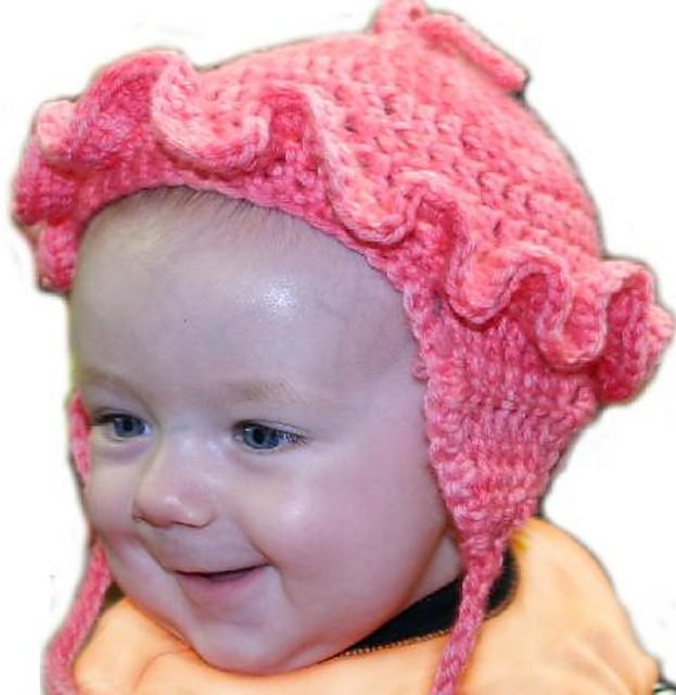 Ruffled Baby Hat