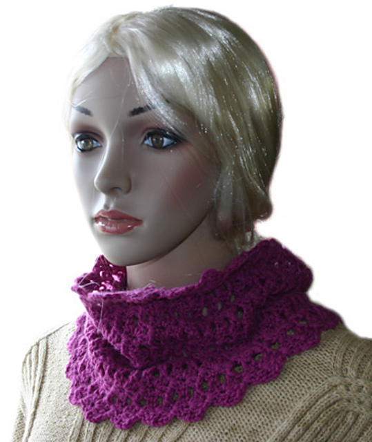Crochet Cashmere Neck Cowl