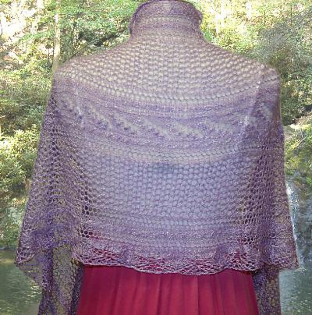 Lily of the Valley Silk Shawl