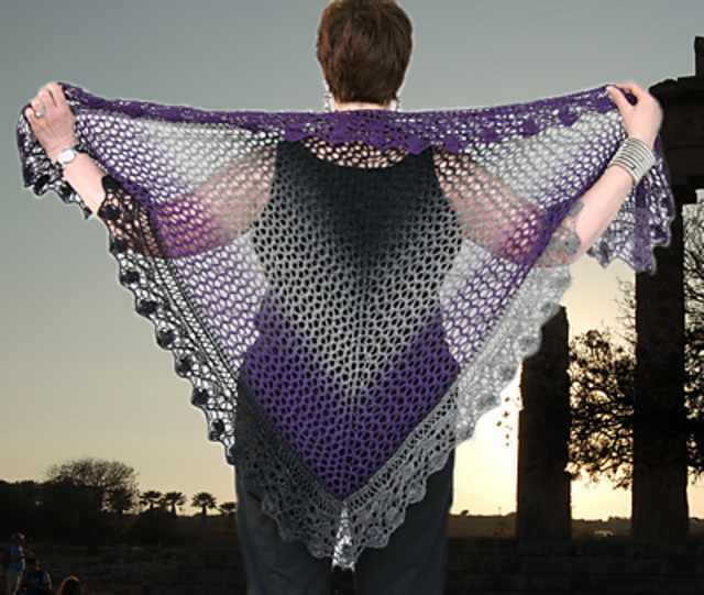 Twilight Trefoil Shawl