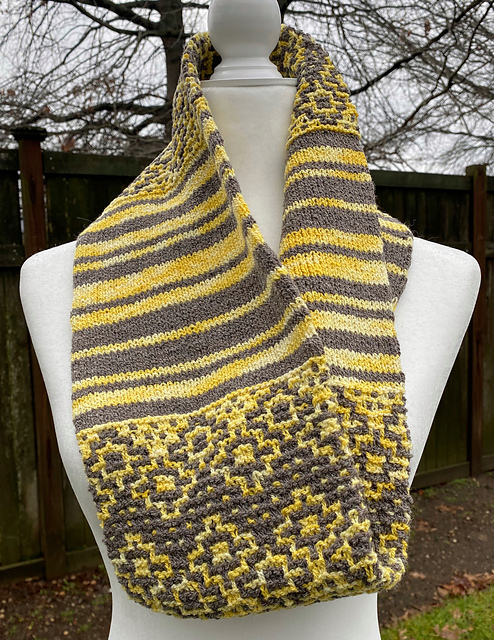Sunshine and Shade Mosaic Cowl