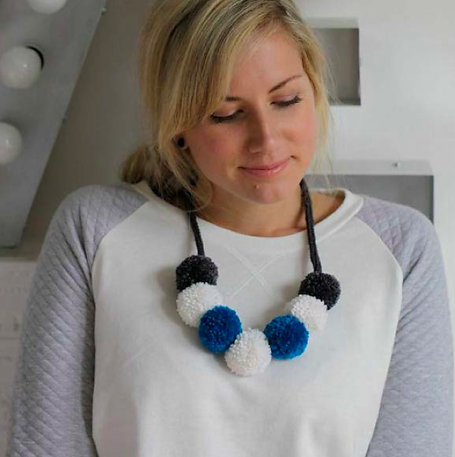 Pom Pom Necklace